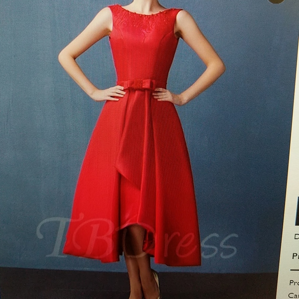 Red dress - classic prom night